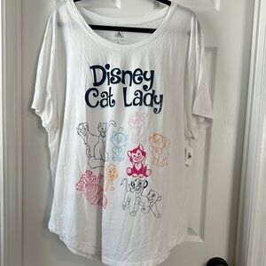 Disney Cat Lady Graphic T-Shirt